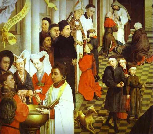 Rogier van der Weyden Sacraments Altarpiece Germany oil painting art
